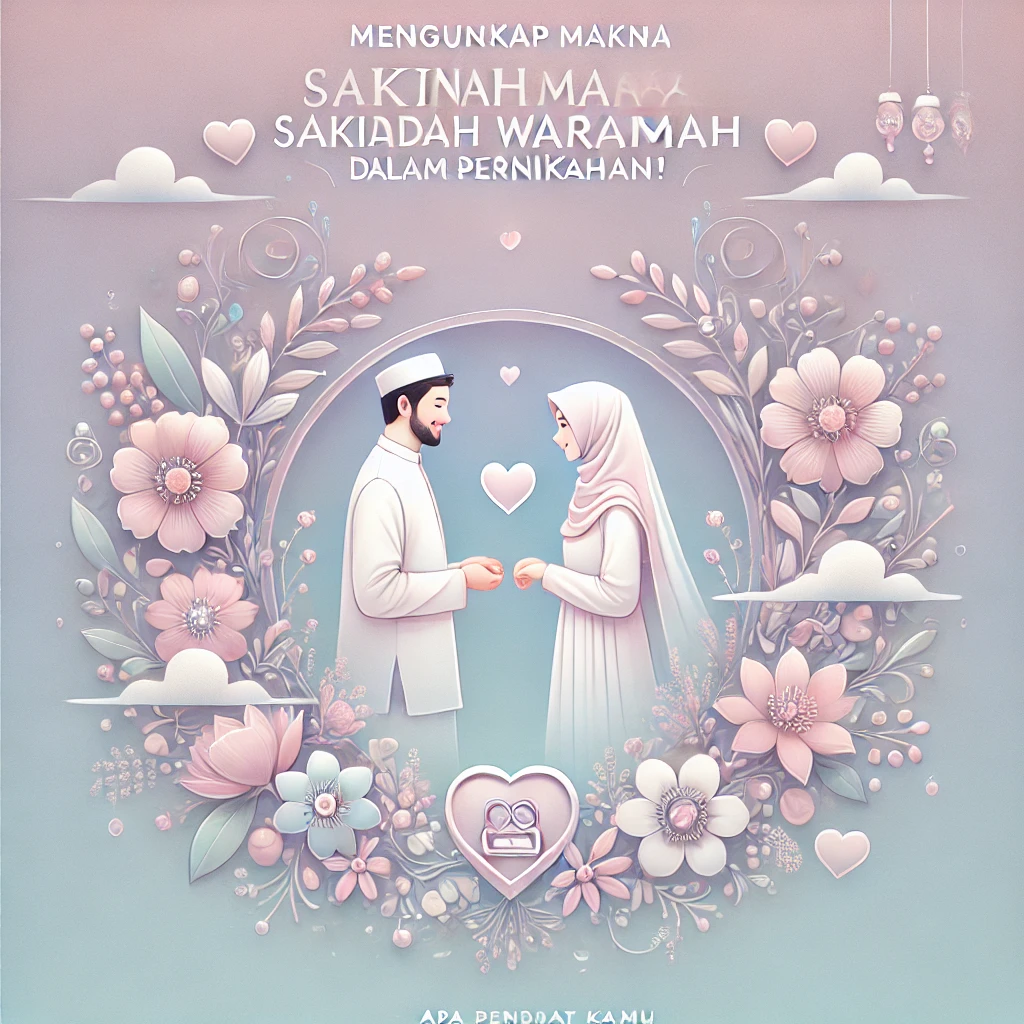 Sakinah Mawaddah Warahmah

Pernikahan

Cinta dalam Pernikahan

Kepercayaan dalam Pernikahan

Kelas Pranikah