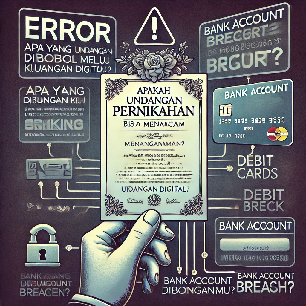 Rekening dibobol
    Undangan pernikahan
    Kelas pranikah
    Kejahatan siber
    Edukasi digital
    Penipuan online
    Keamanan data pribadi