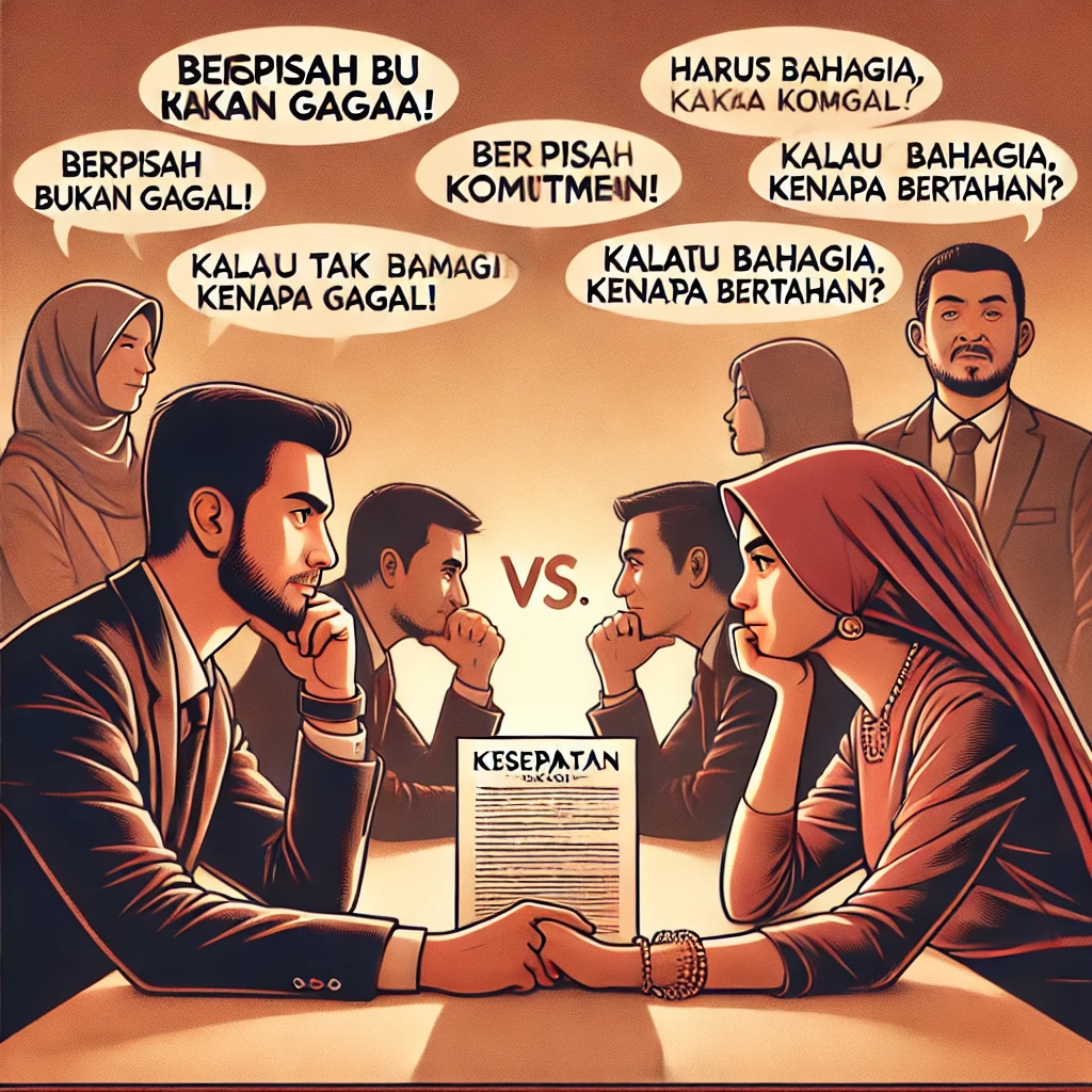 Sepakat akhiri rumah tangga 

Perceraian bukan kegagalan

Cara mengakhiri pernikahan secara damai

Ketika perbedaan tidak bisa disatukan dalam pernikahan

Perceraian sebagai keputusan terbaik dalam rumah tangga

Kelas pranikah dan persiapan mental sebelum menikah

Bagaimana cara bercerai tanpa menyakiti pasangan

Dampak perceraian bagi kehidupan selanjutnya

Apakah perceraian lebih baik daripada mempertahankan hubungan yang toxic?

Menghadapi perpisahan dengan cara yang dewasa