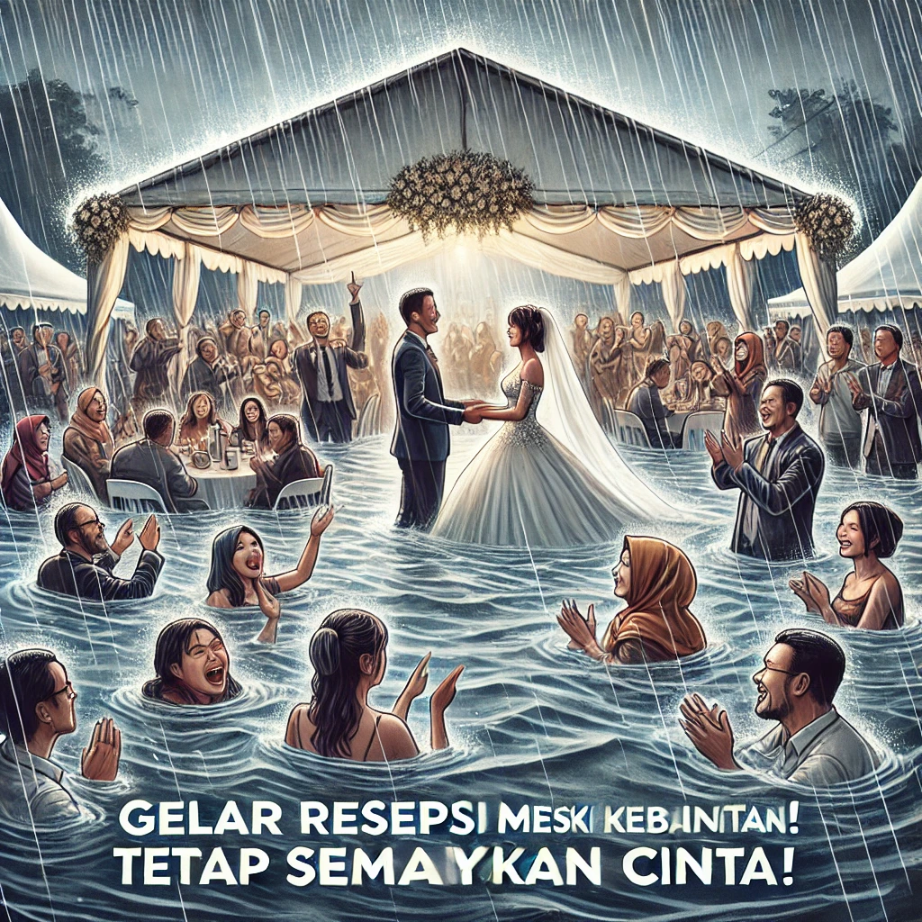 gelar resepsi pernikahan

kelas pranikah

kebanjiran saat pernikahan

pernikahan di tengah bencana

persiapan pernikahan

semangat cinta

tantangan dalam pernikahan

komunikasi dalam pernikahan

pernikahan bahagia

vendor pernikahan